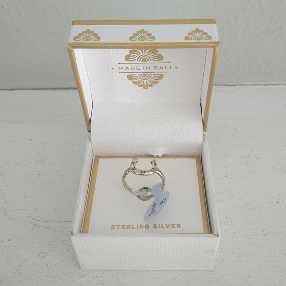 NWT Made In Bali Annika Witt Horsheshoe Ring- Size 6 - Picture 1 of 4